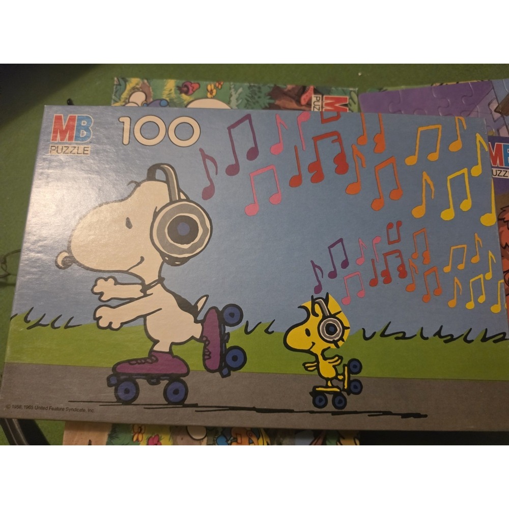 Vintage 1958/1965 Peanuts 108 Pc Puzzles, Snoopy & Woodstock, Ages 5-10 & 6-12